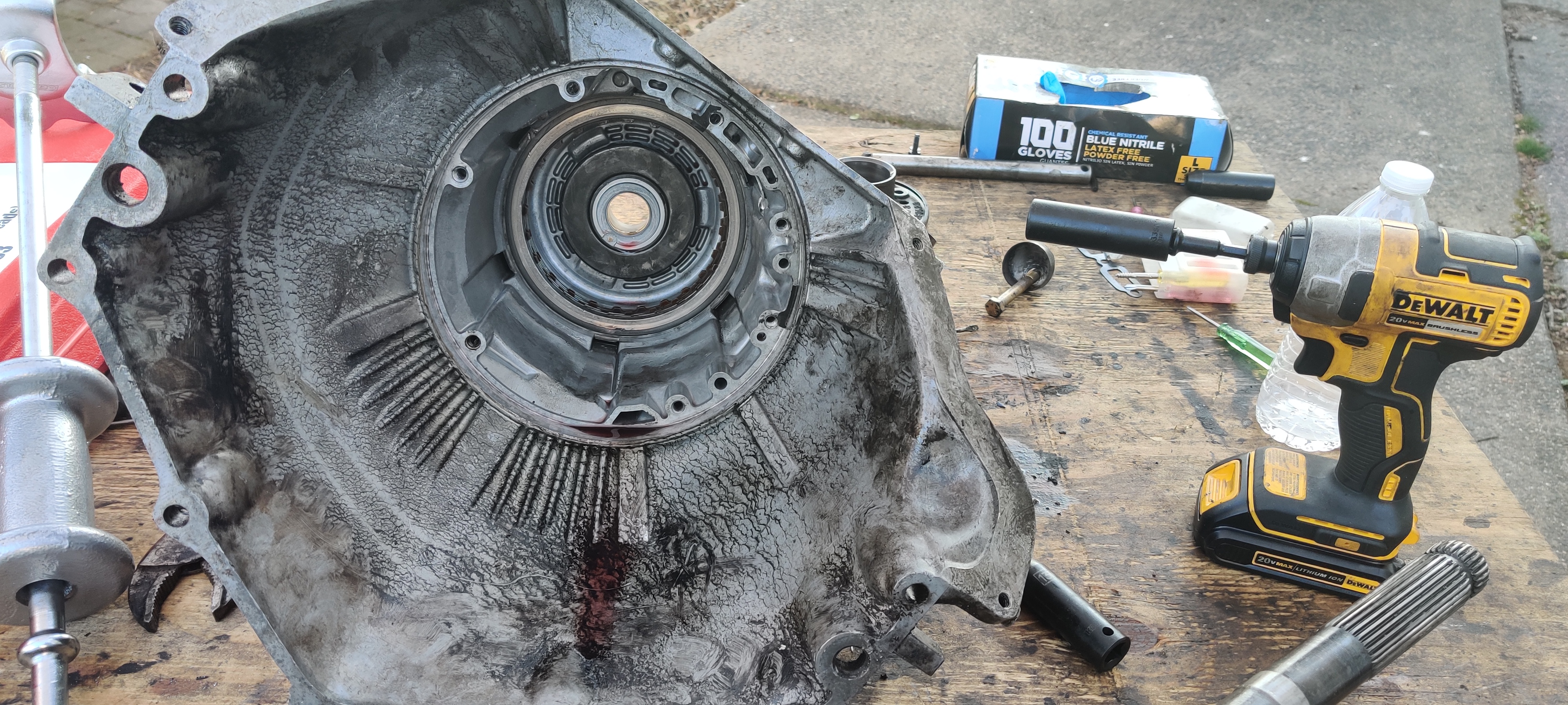 Inside of the Transmission case
